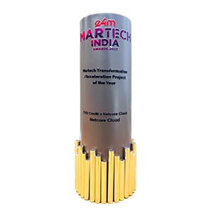E4m martech India awards - TVS Credit